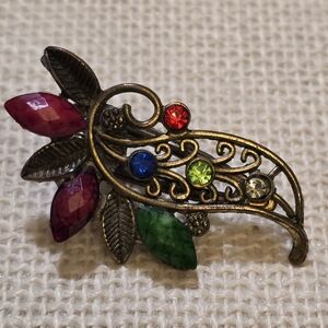 Elegant Multicolor Stone Hair Pin